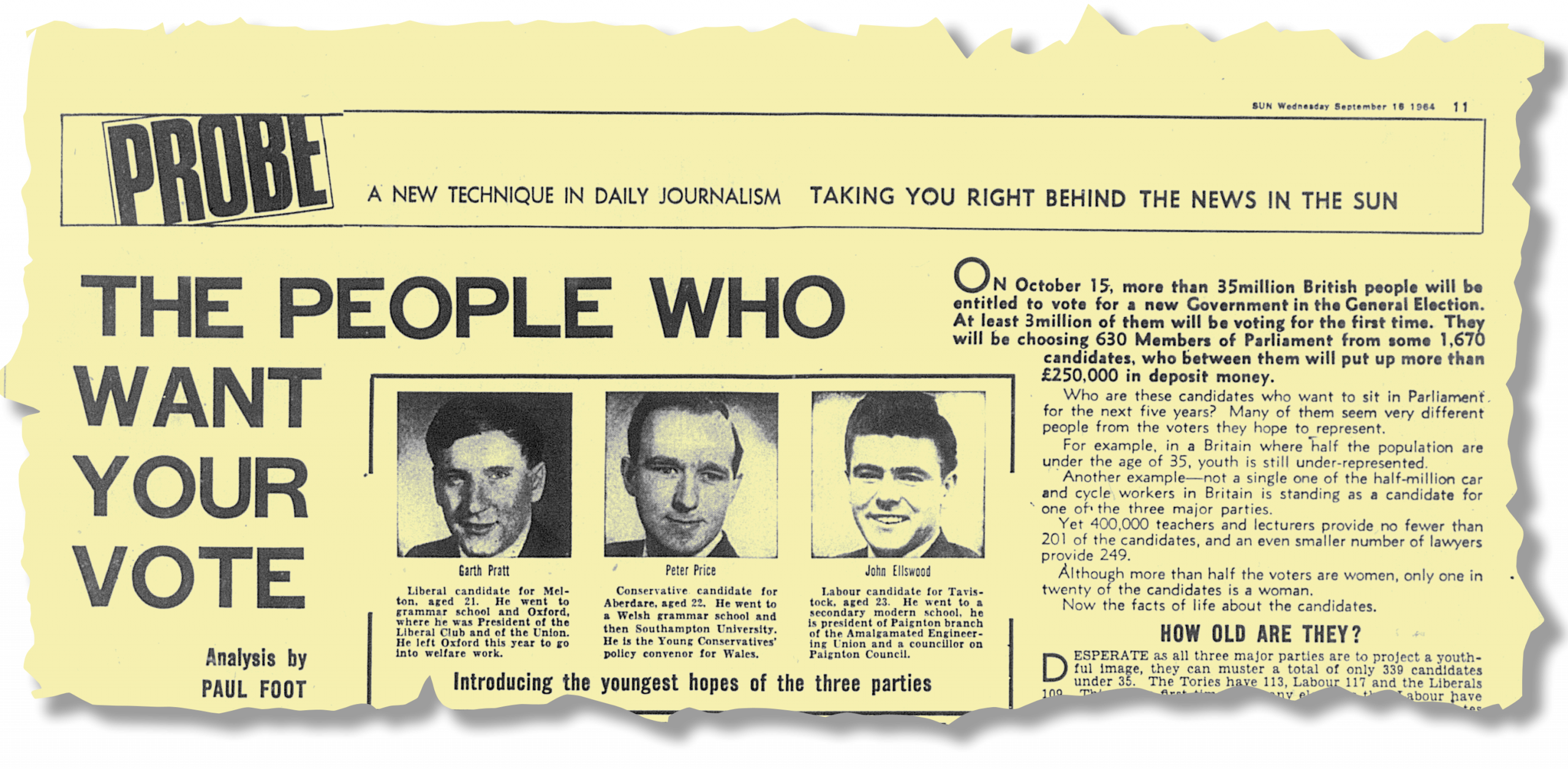 The people who want your vote